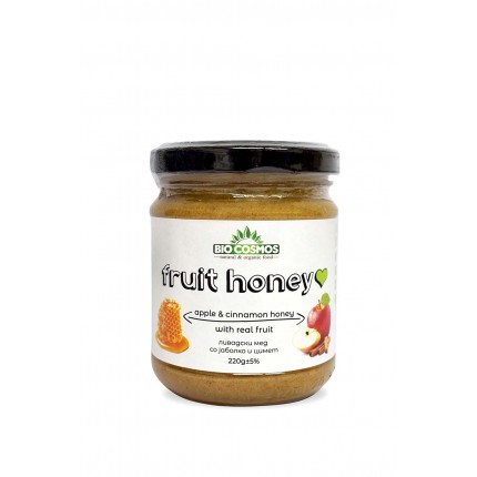 Ливадски мед со јаболко и цимет (220гр.)